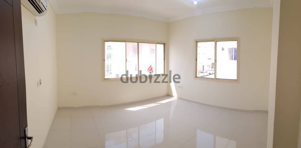 For rent unfurnished family apartment in Al Wakra behind Kims Medical 6