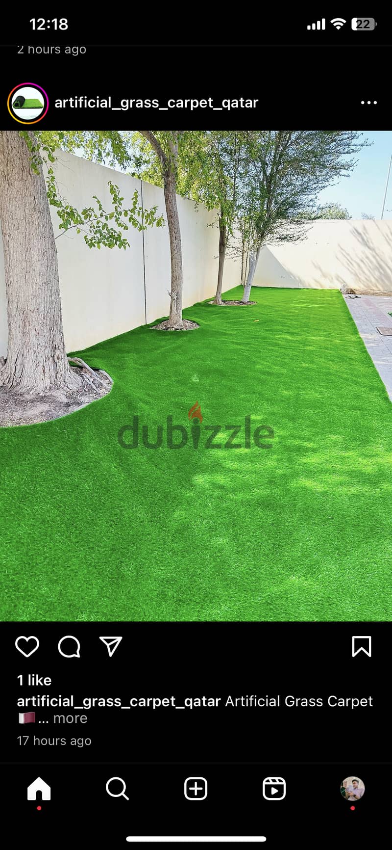 Artificial grass carpet installation 2