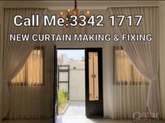 we do new office Curtains, Roller, blinds Making & fixing Work.