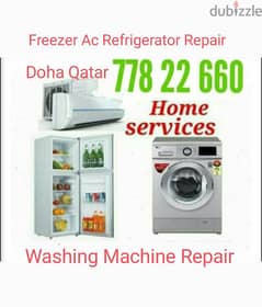 Freezer ac Fridge. Washing machine repair 77822660