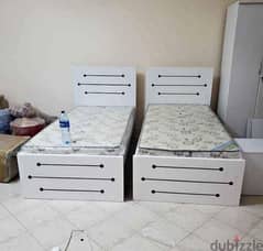 Brand New Single Bed Wooden With Medical Mattress For Sale