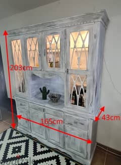 Display Cabinet + IKEA Bed + Dressing Table