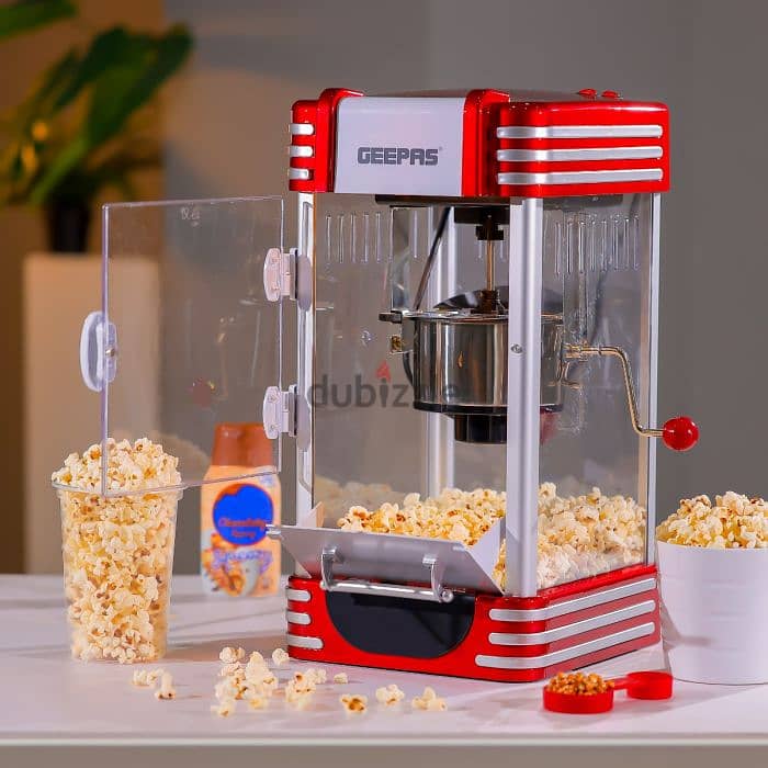 Geepas Popcorn Machine, full size with box 1