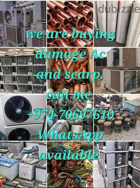 we are buying damage ac please contact me . 70697610 - Air 