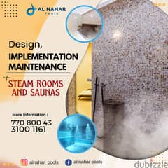 Design, implementation and maintenance of steam rooms and saunas