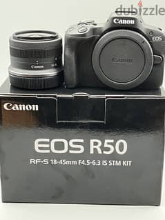 Canon - E O S R50 4K  Mirrorless 2 Lens Kit RF-S 18-45mm and RF-S 55-2