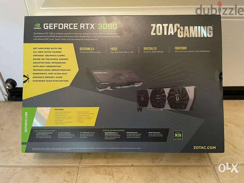 !!NEW!! ZOTAC NVIDIA GeForce RTX 3090 Trinity OC 1