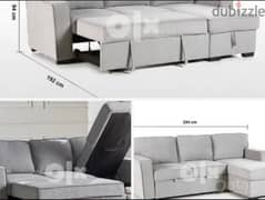 3 seater Big L-Shape Sofa-bed
