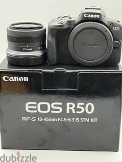 Canon - E O S R 50 4K Mirrorless 2 Lens Kit RF-S 18-45mm 0