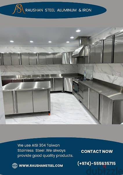 Stainless Steel Kitchen Cabinet Full project 0