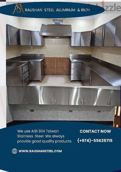 Stainless Steel Kitchen Cabinet Full project 3