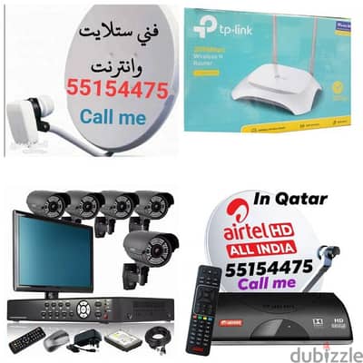 All kind of satellite dish tv receivers CCTV installation and sale