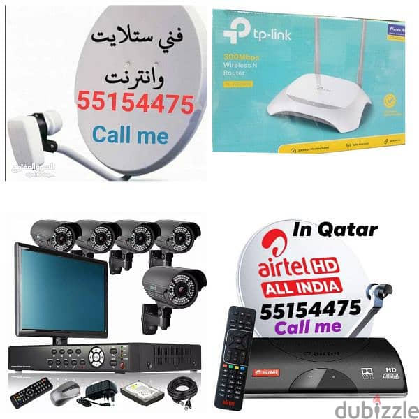 All kind of satellite dish tv receivers CCTV installation and sale 0