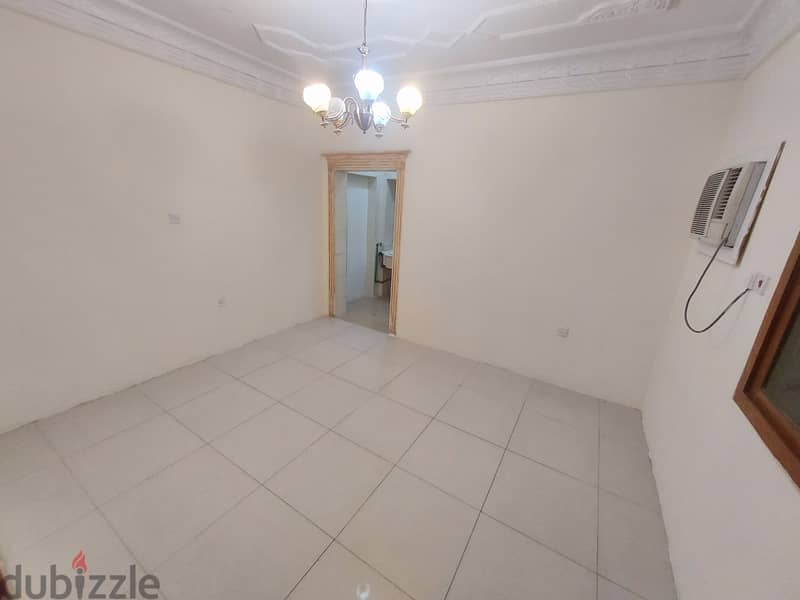 Spacious unfurnished 1bhk ground-floor in Al-Wakra for families. 3